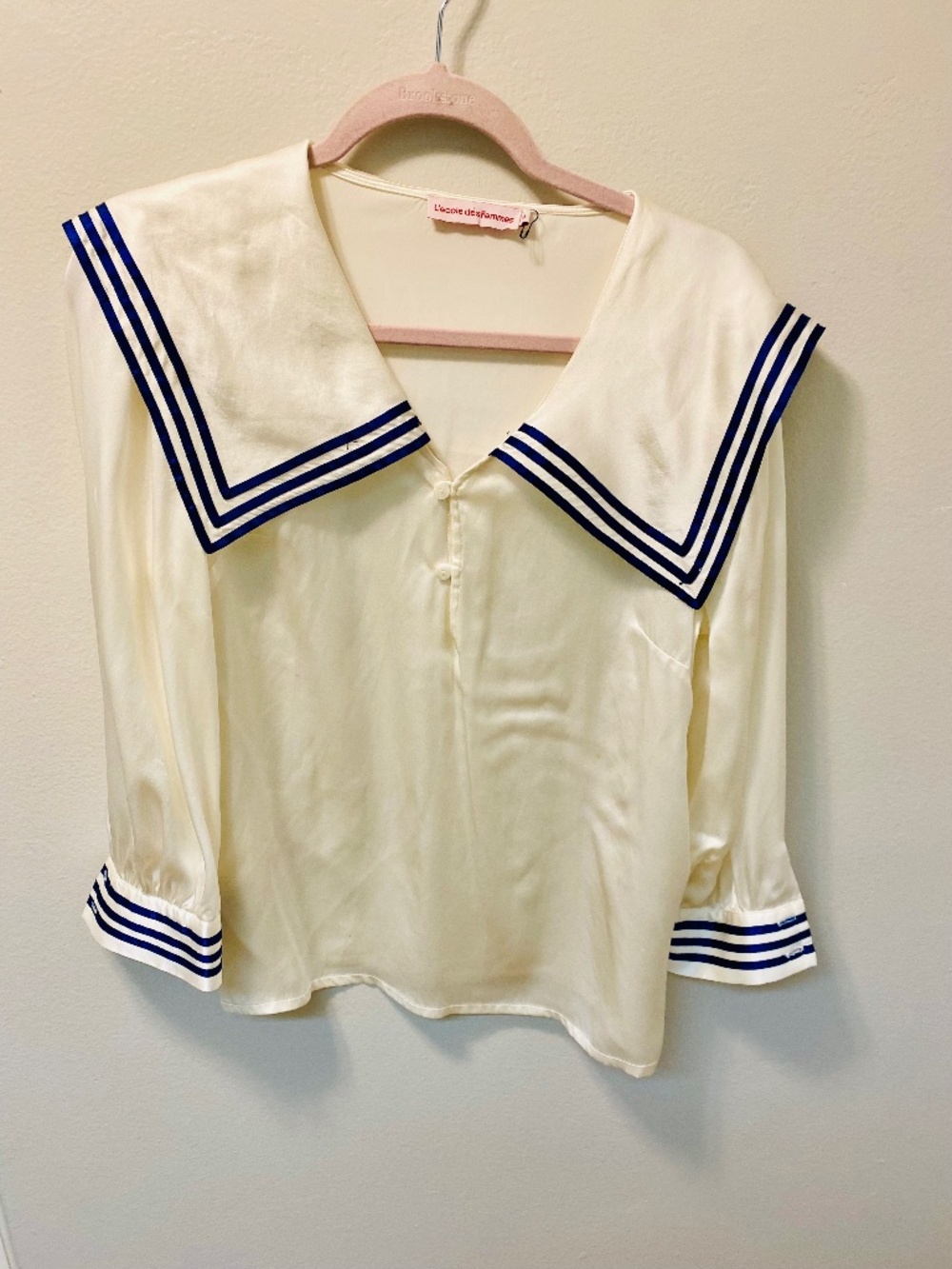 Satin French top